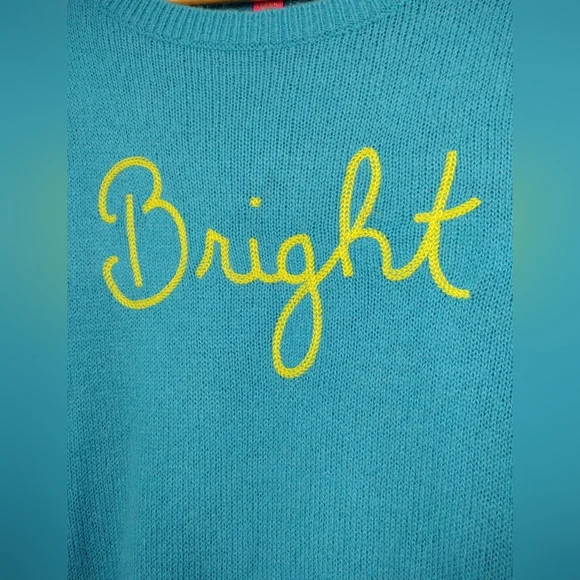Lilly Pulitzer Bright Blue Crew Neck Wool Blend Pullover‎ - Picture 3 of 5